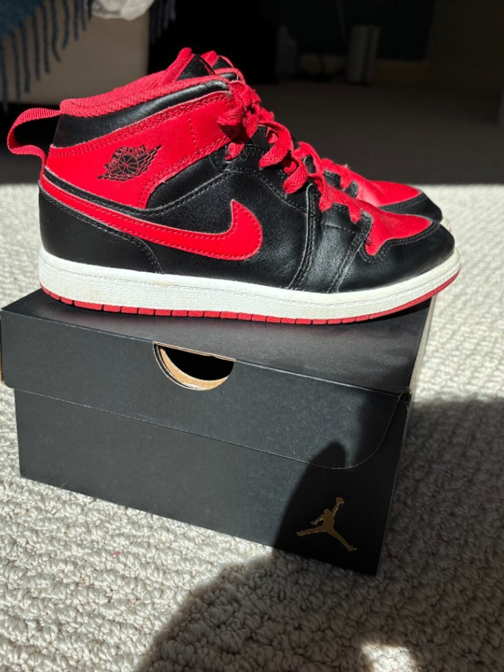 Jordan 1 Mid Banned 2020 Preschool
